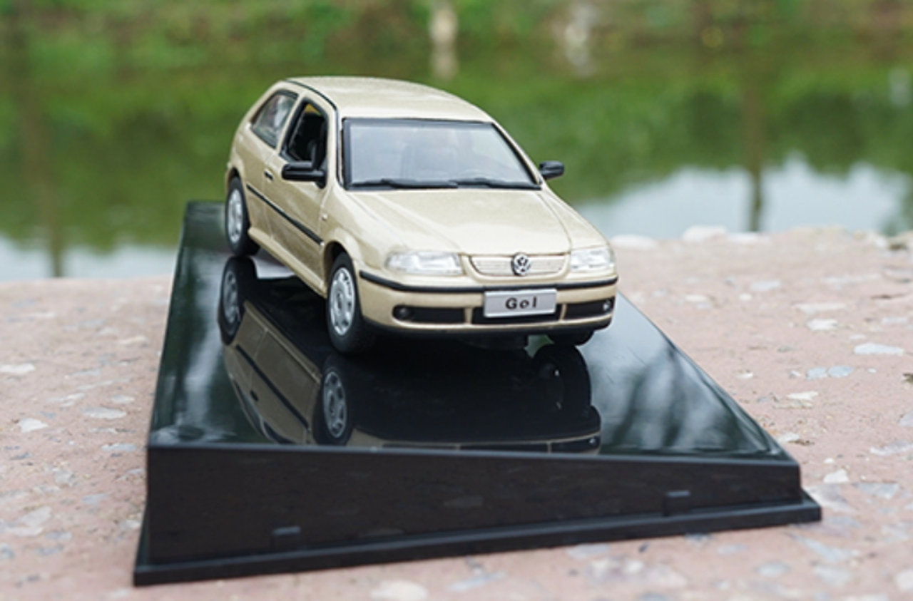 1/43 Dealer Edition Volkswagen VW Gol (Gold / Champagne) Diecast Car Model