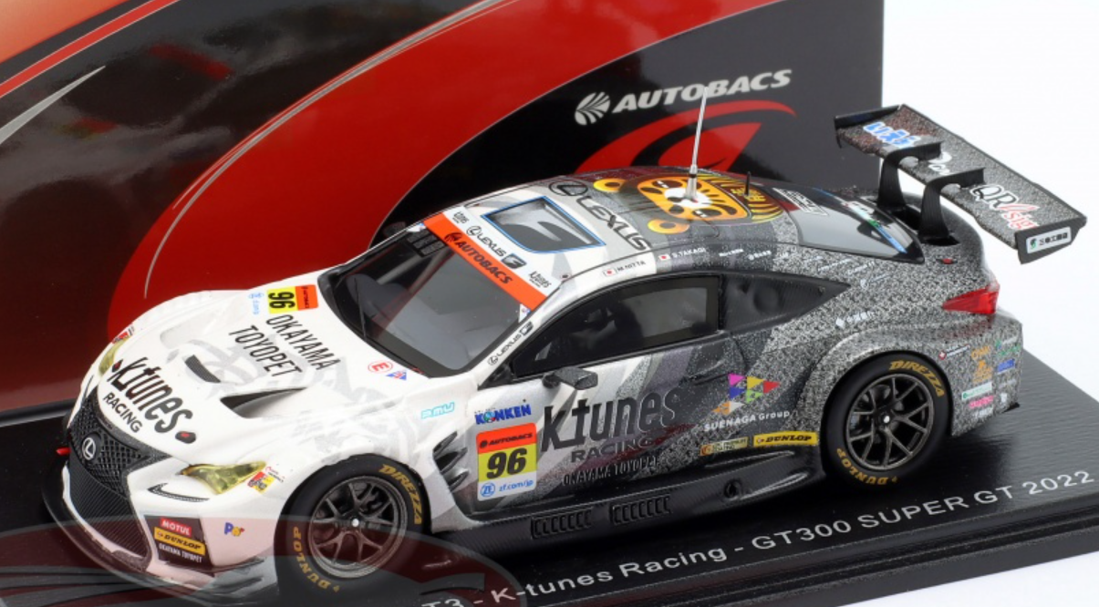 1:43 Ebbro Lexus RC F GT3 Super GT300 #96 K-Tunes RC F 2018 Nitta
