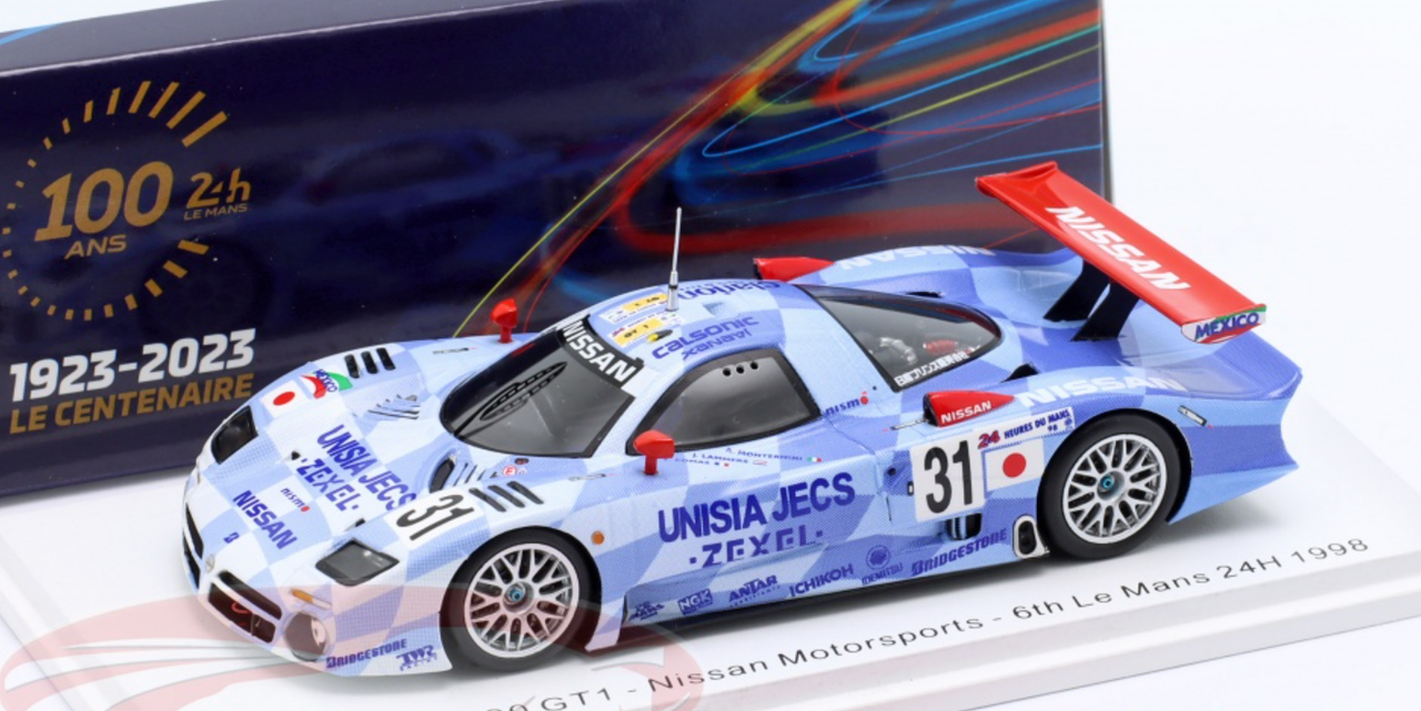 1/43 Spark 1998 Nissan R390 GT1 No.31 Nissan Motorsports 6th 24H Le Mans A. Montermini - É. Comas - J. Lammers Car Model