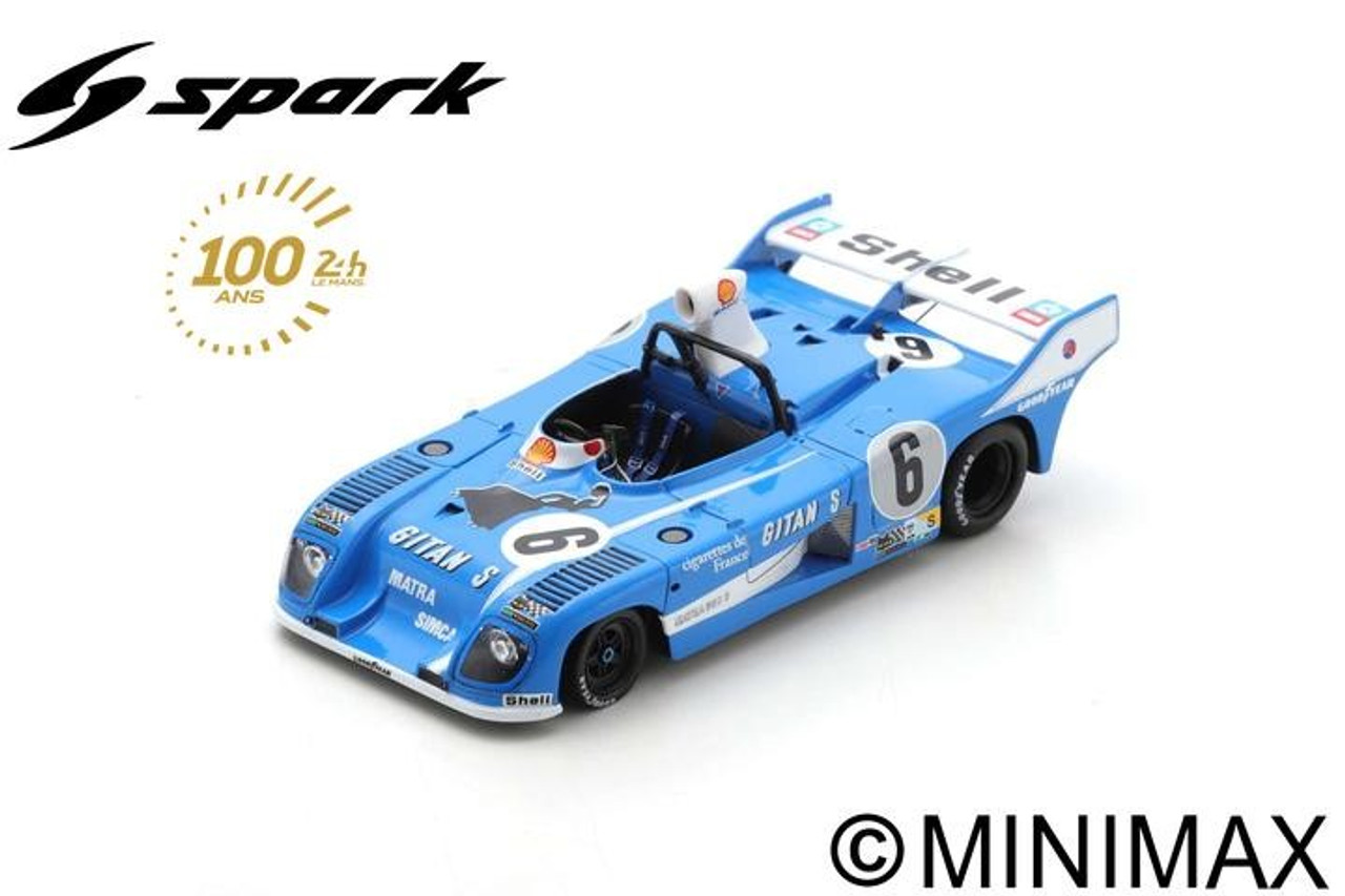 1/43 Spark 1974 Matra MS 680 No.6 24H Le Mans J-P. Beltoise - J-P. Jarier Car Model