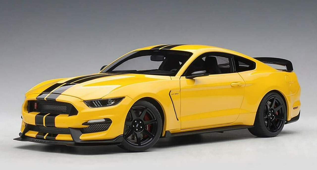 1/18 AUTOart Ford Shelby Mustang GT350 GT350R (Triple Yellow with Black Stripes) Car Model