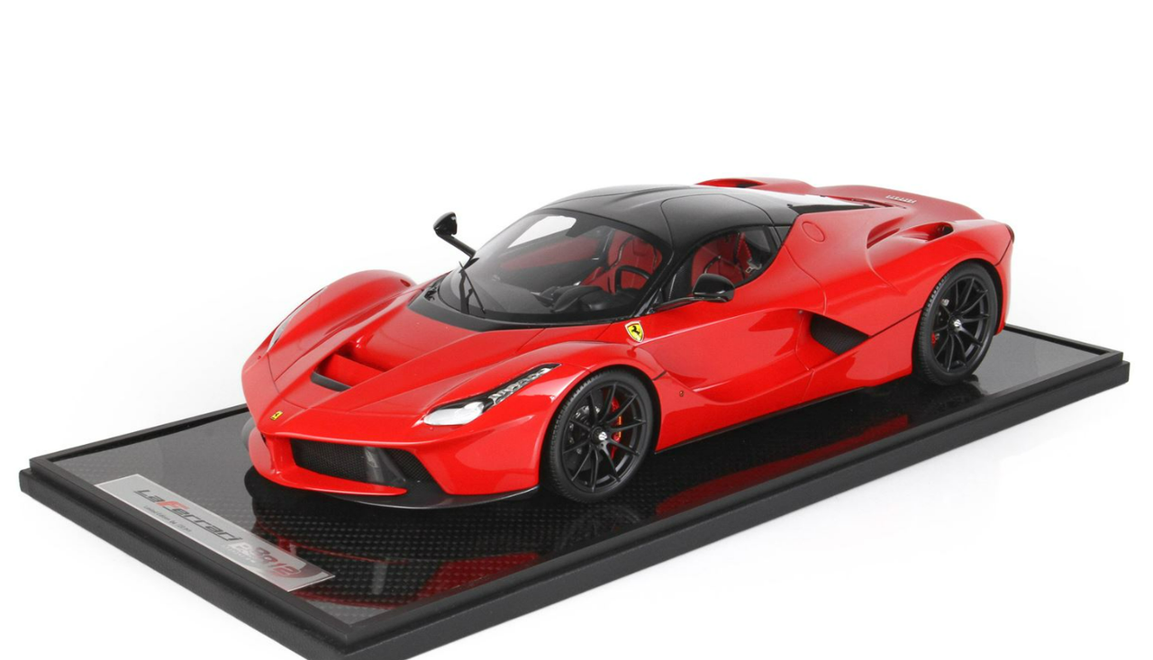 1/12 BBR Ferrari LaFerrari (Rosso Corsa Red with Black Wheels) Resin Car Model Limited 20 Pieces