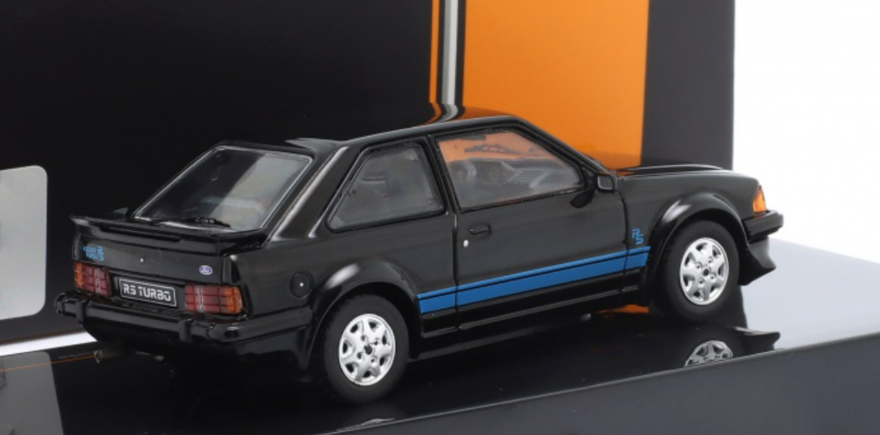 1/43 Ixo 1984 Ford Escort MK III RS Turbo (Black) Car Model