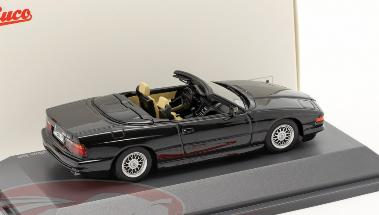 1/43 Schuco BMW 850 CI Convertible (E31) (Black) Diecast Car Model