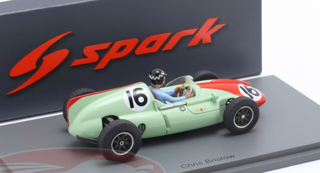 1/43 Spark 1960 Formula 1 Chris Bristow Cooper T51 #16 Monaco GP Car Model