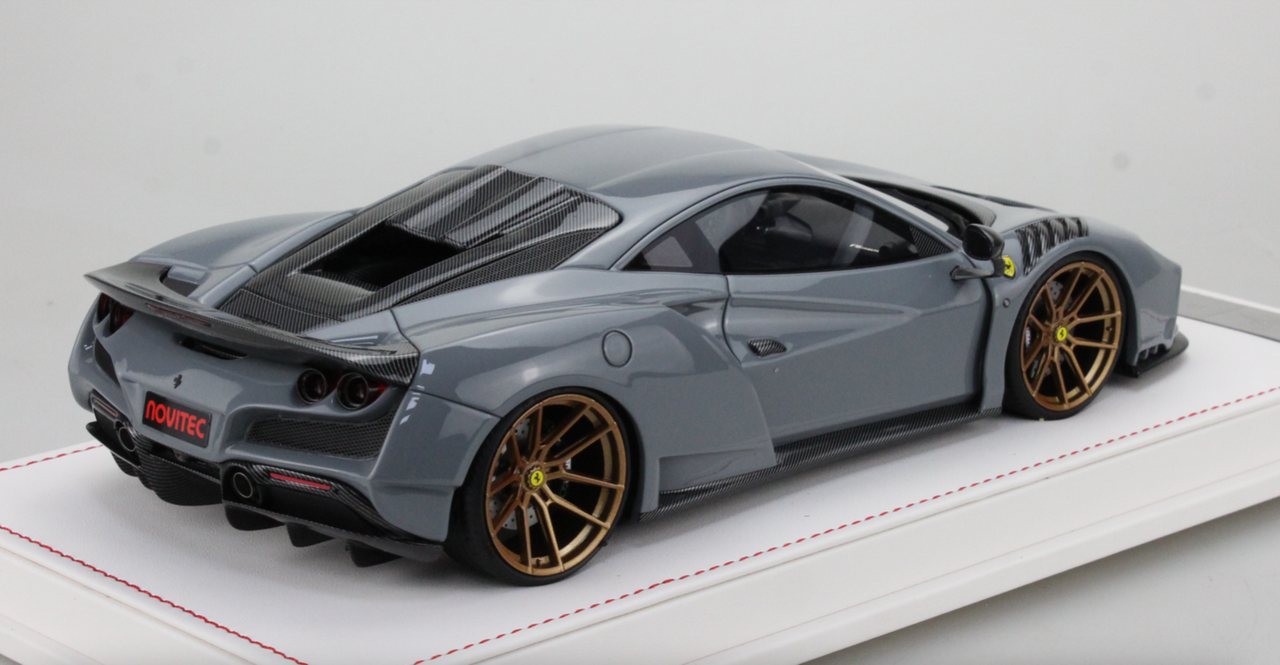 1/18 Ivy Ferrari F8 Novitec (Nardo Grey) Resin Car Model Limited 99 Pieces