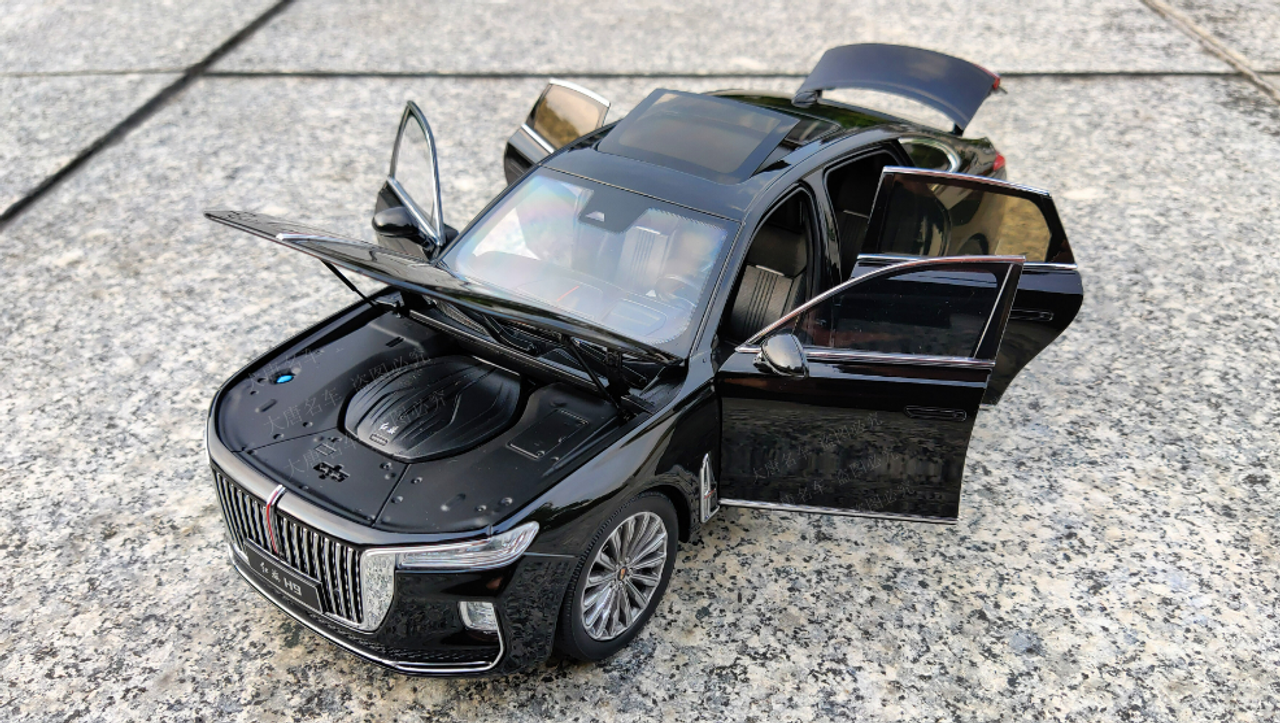 1/18 Dealer Edition HongQi H9 (Black) Diecast Car Model