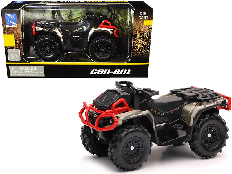 Can-Am Outlander XMR 1000R ATV Black and Gold Diecast Model by New