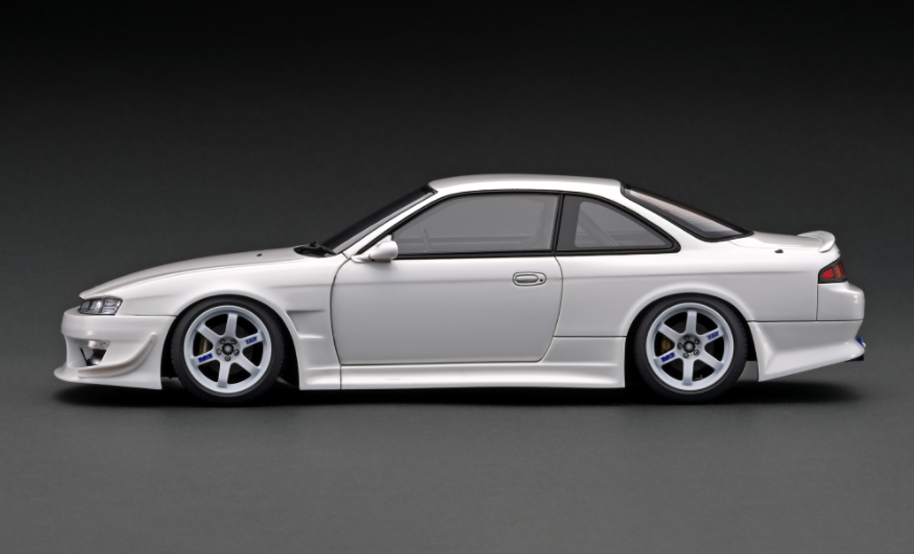 1/18 Ignition Model Nissan VERTEX S14 Silvia White - LIVECARMODEL.com