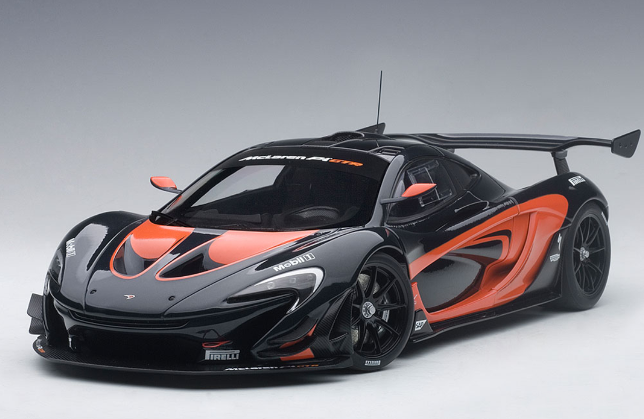 1/18 AUTOart McLAREN P1 GTR (DARK GREY METALLIC / ORANGE ACCENTS) Diecast  Car Model 81543