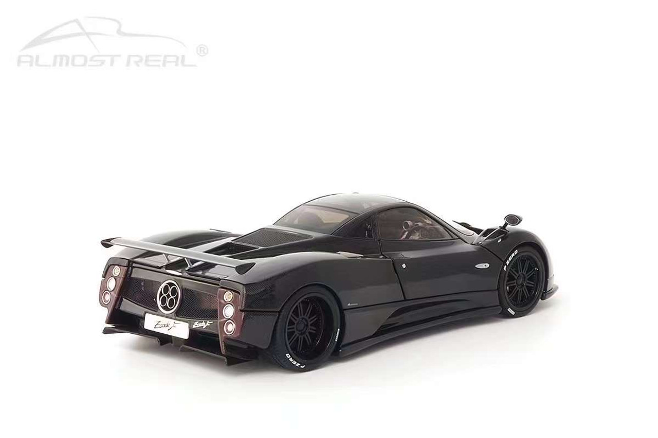 1/18 Almost Real 2005 Pagani Zonda F (Carbon Black) Car Model Limited 399 Pieces