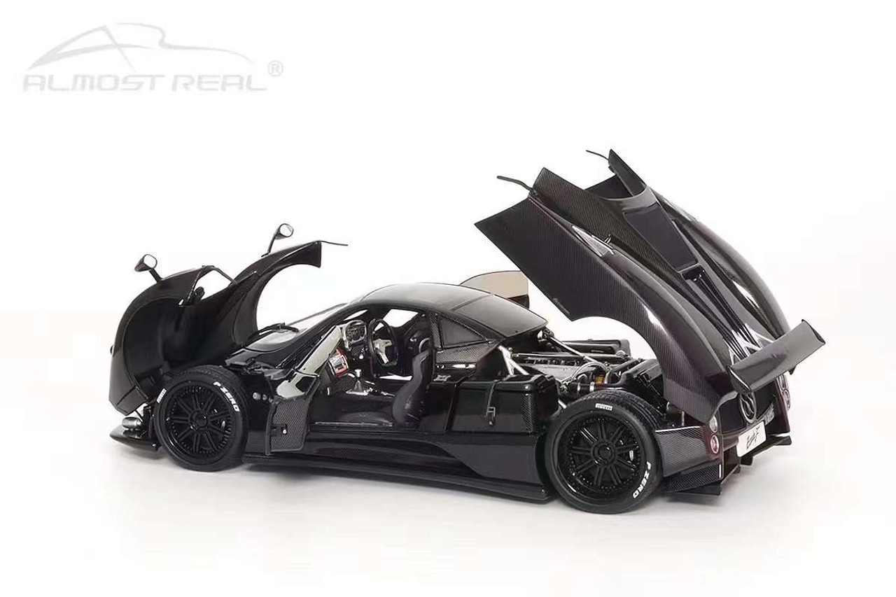 1/18 Almost Real 2005 Pagani Zonda F (Carbon Black) Car Model Limited 399 Pieces