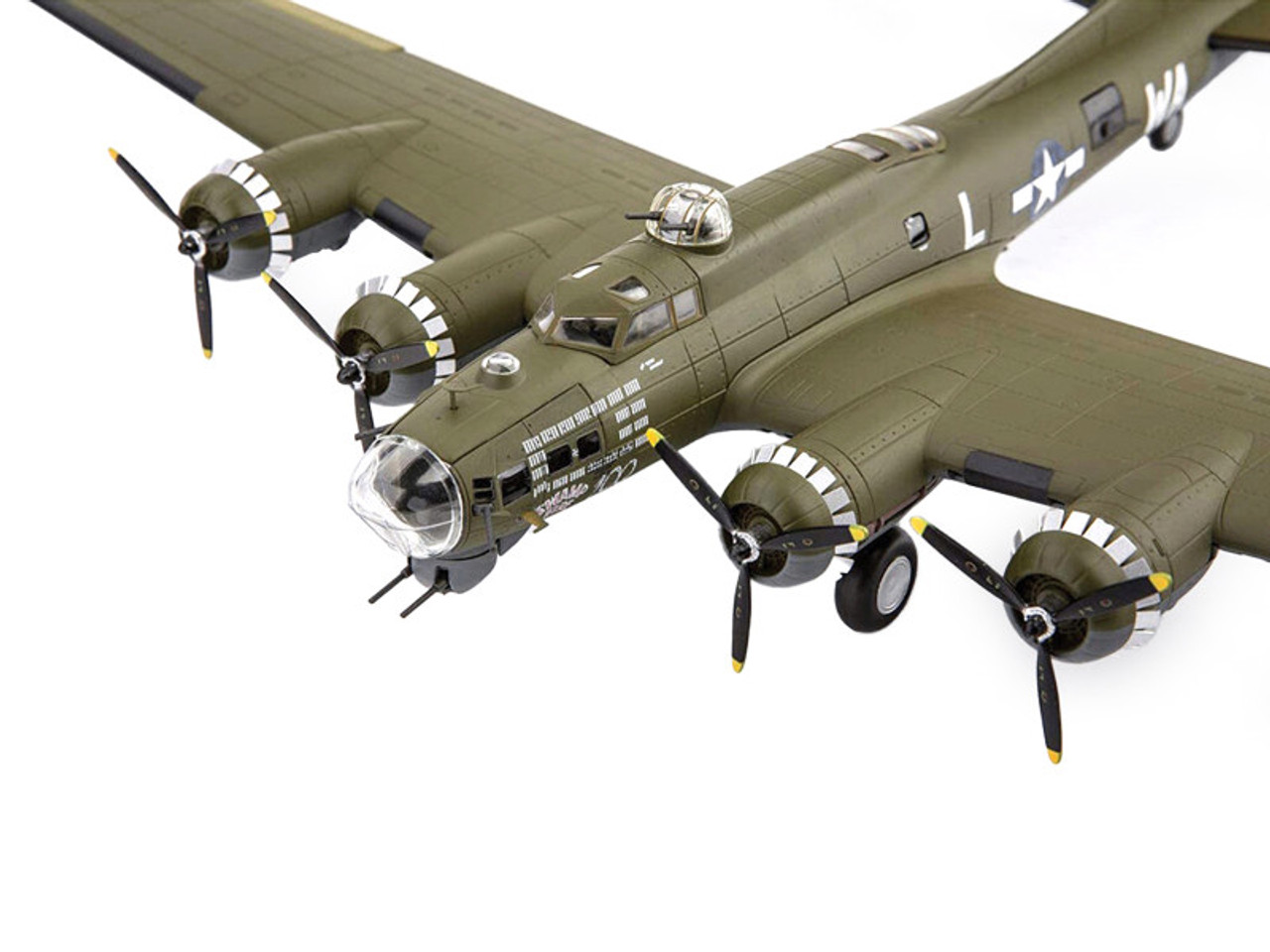 Boeing B-17G Flying Fortress Bomber Aircraft Swamp Fire 524th BS, 379th BG 1/200 Diecast Model by Air Force 1