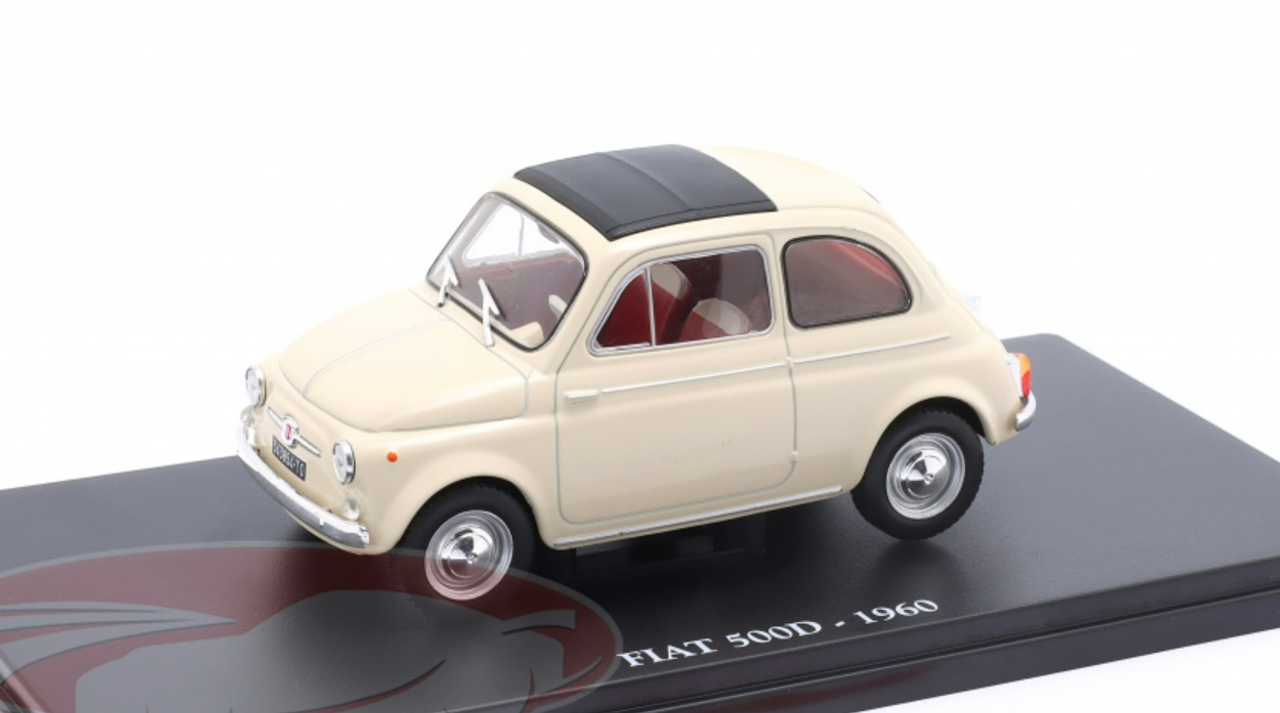 1/24 Ixo 1960 Fiat 500D (Beige) Car Model