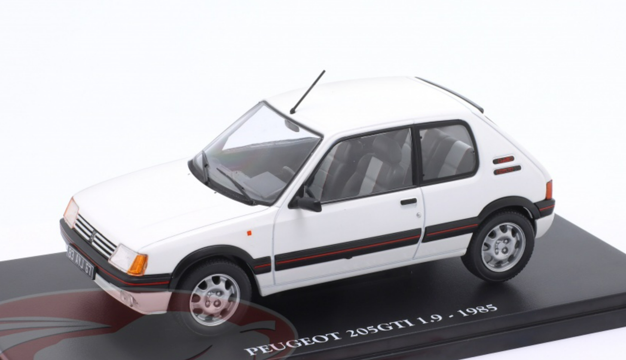 1/24 Ixo 1985 Peugeot 205 GTi 1.9 (White) Car Model