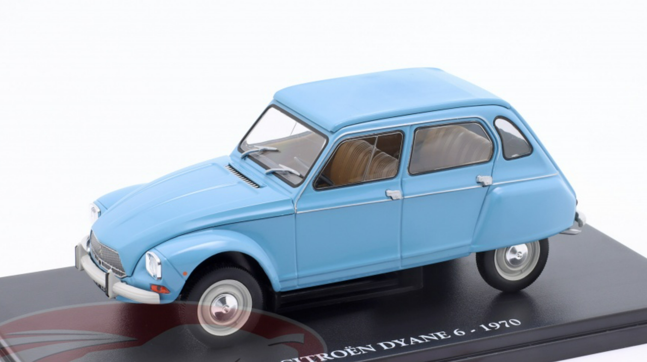 1/24 Ixo 1970 Citroen Dyane 6 (Light Blue) Car Model