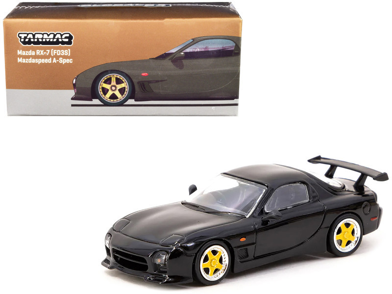 1/64 Tarmac Works Mazda RX-7 FD3S speed A-Spec Brilliant Black