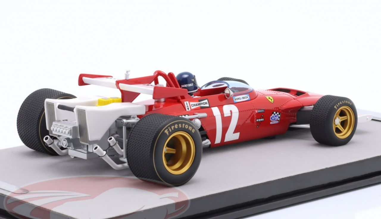 1/18 Tecnomodel 1970 Formula 1 Jacky Ickx Ferrari 312B #12 Winner Austria GP Resin Car Model
