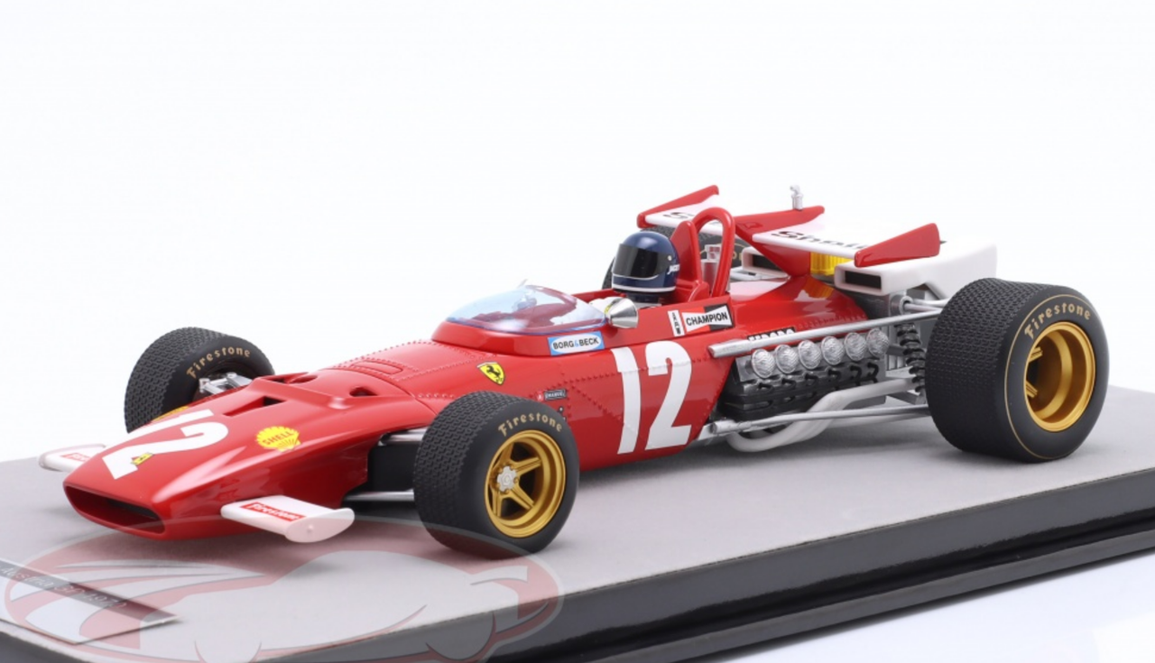 1/18 Tecnomodel 1970 Formula 1 Jacky Ickx Ferrari 312B #12 Winner Austria GP Resin Car Model