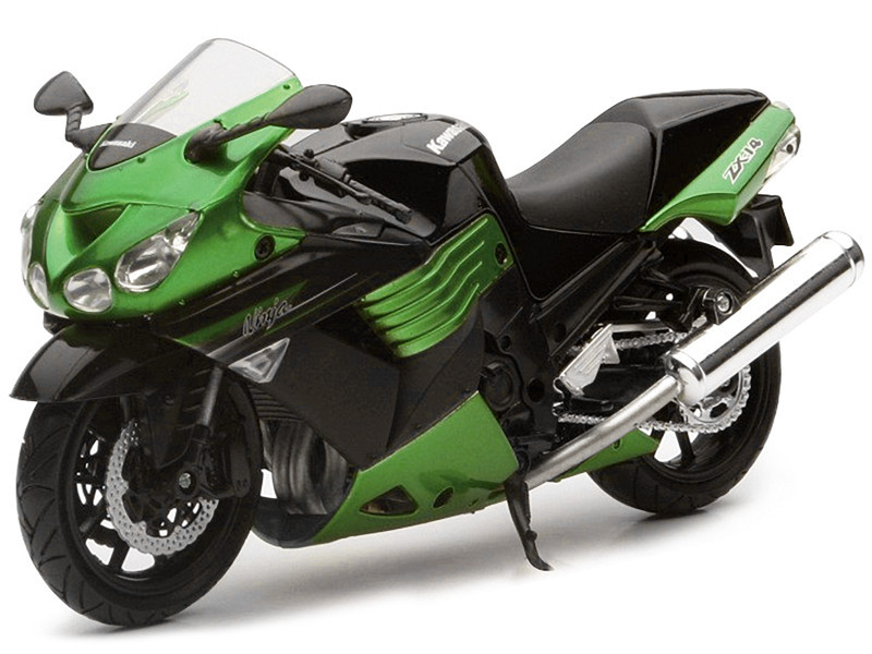 2011 Kawasaki ZX-14 Ninja Green Motorcycle Model 1/12 by New Ray