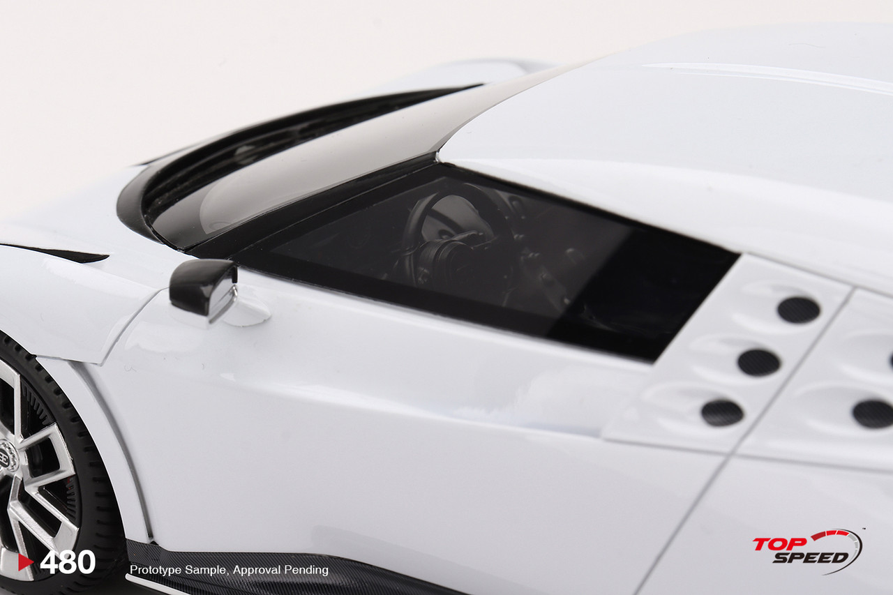 1/18 Top Speed Bugatti Centodieci (White) Resin Car Model