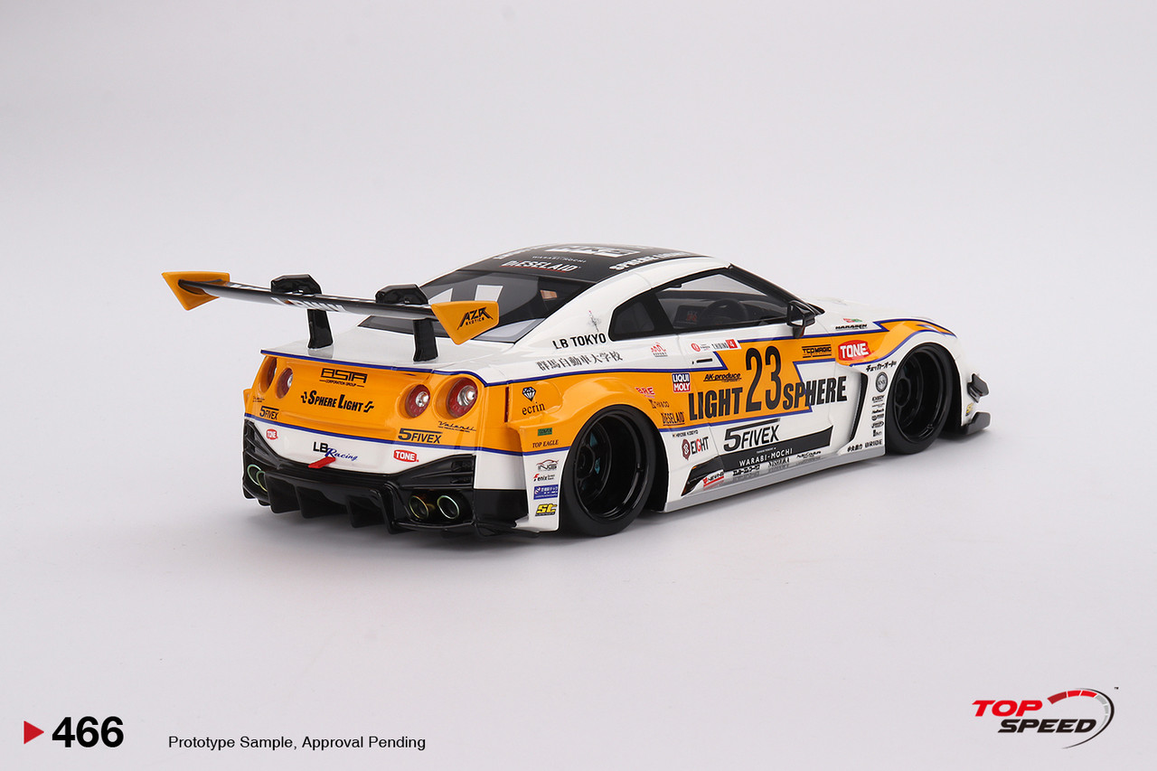 1/18 Top Speed 2022 Nissan LB-Silhouette WORKS GT 35GT-RR Ver.2  LB Racing Formula Drift Resin Car Model