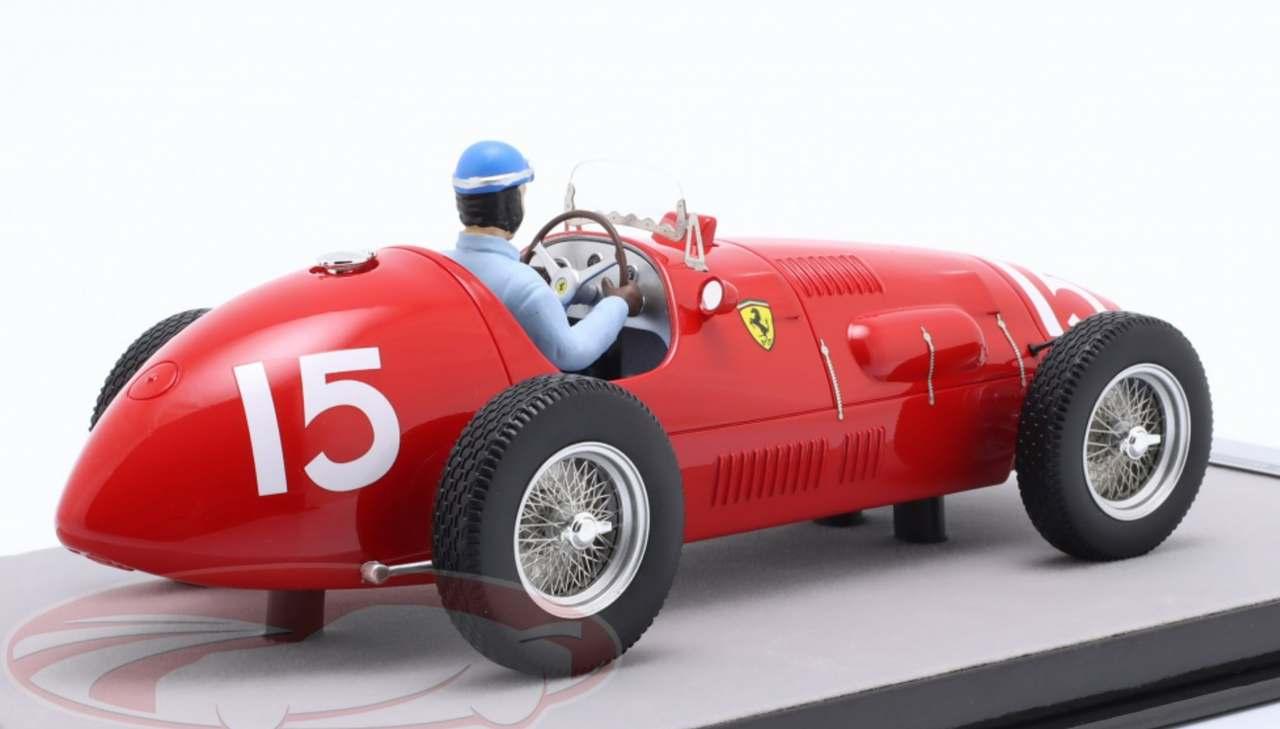 1/18 Tecnomodel 1952 Formula 1 Alberto Ascari Ferrari 500 F2 #15 winner England GP Resin Car Model