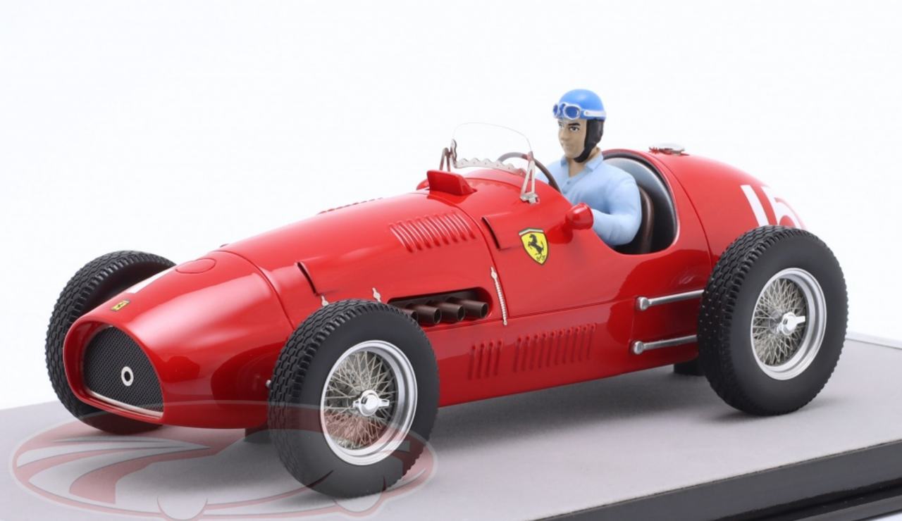 1/18 Tecnomodel 1952 Formula 1 Alberto Ascari Ferrari 500 F2 #15 winner England GP Resin Car Model
