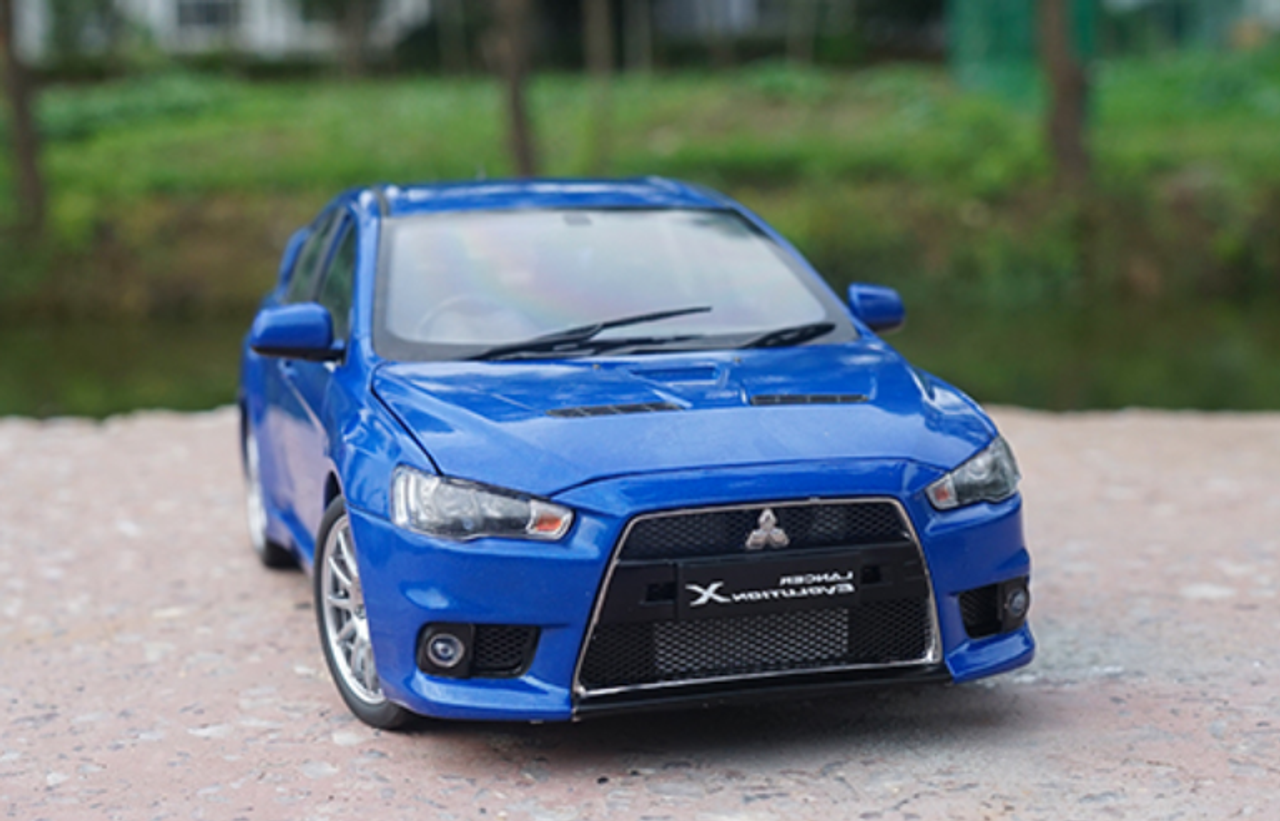 1/18 Dealer Edition Mitsubishi Lancer EVO Evolution X (Blue) Diecast Car Model