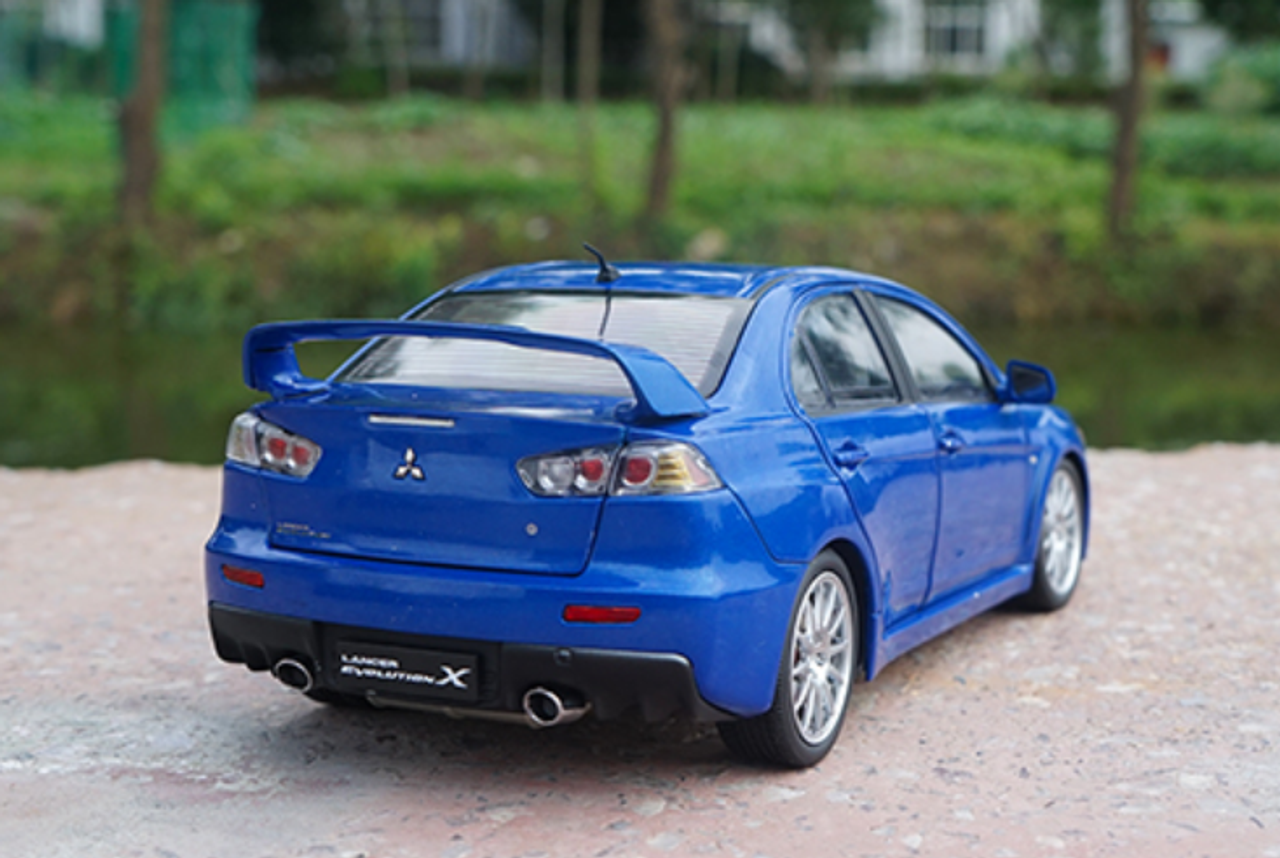 1/18 Dealer Edition Mitsubishi Lancer EVO Evolution X (Blue) Diecast Car Model