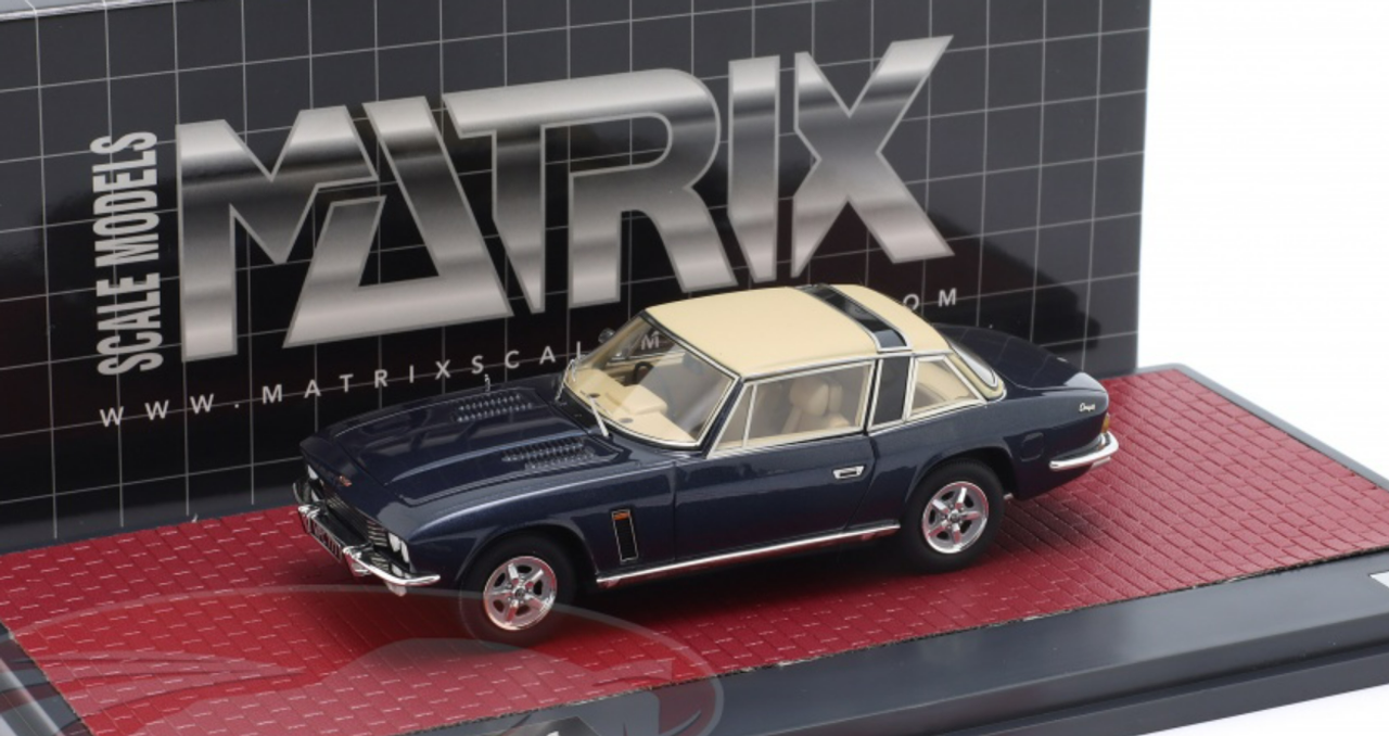 1/43 Matrix 1975 Jensen Interceptor Sill Coupe (Blue Metallic) Car Model