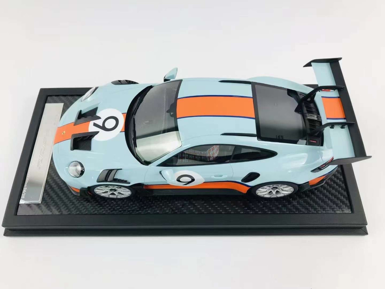 1/18 VIP Porsche 911 992 GT3 RS #9 (Gulf Blue) Resin Car Model Limited ...