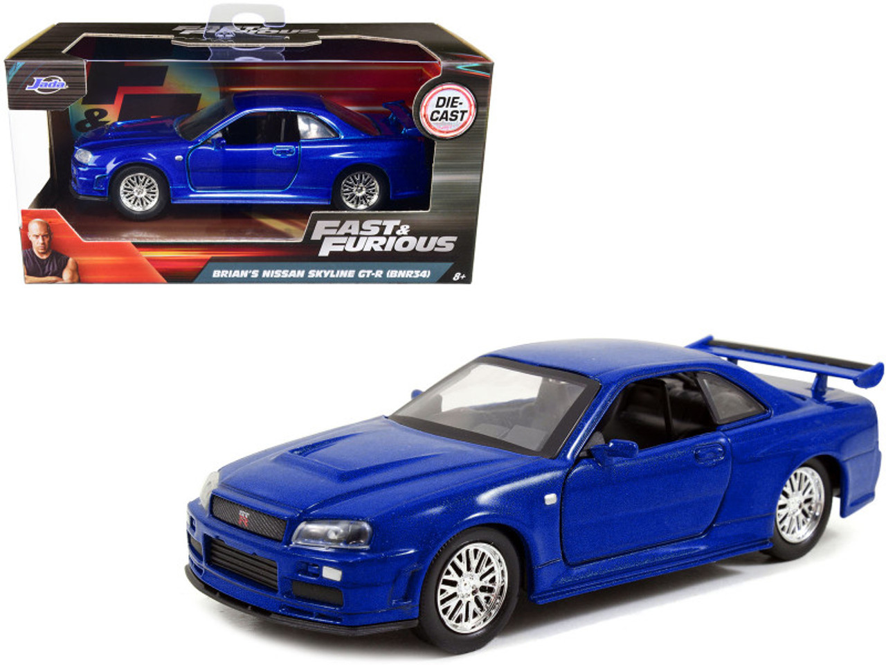 Jada Toys 97188 1 isto 32 Brians Ford Escort Fast & Furious Movie Diecast  Model Car, Blue & W, 1 - Fry's Food Stores