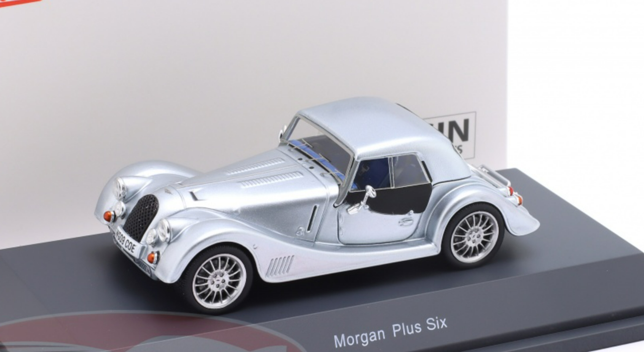 1/43 Schuco Morgan Plus Six Closed Top (Silver) Car Model