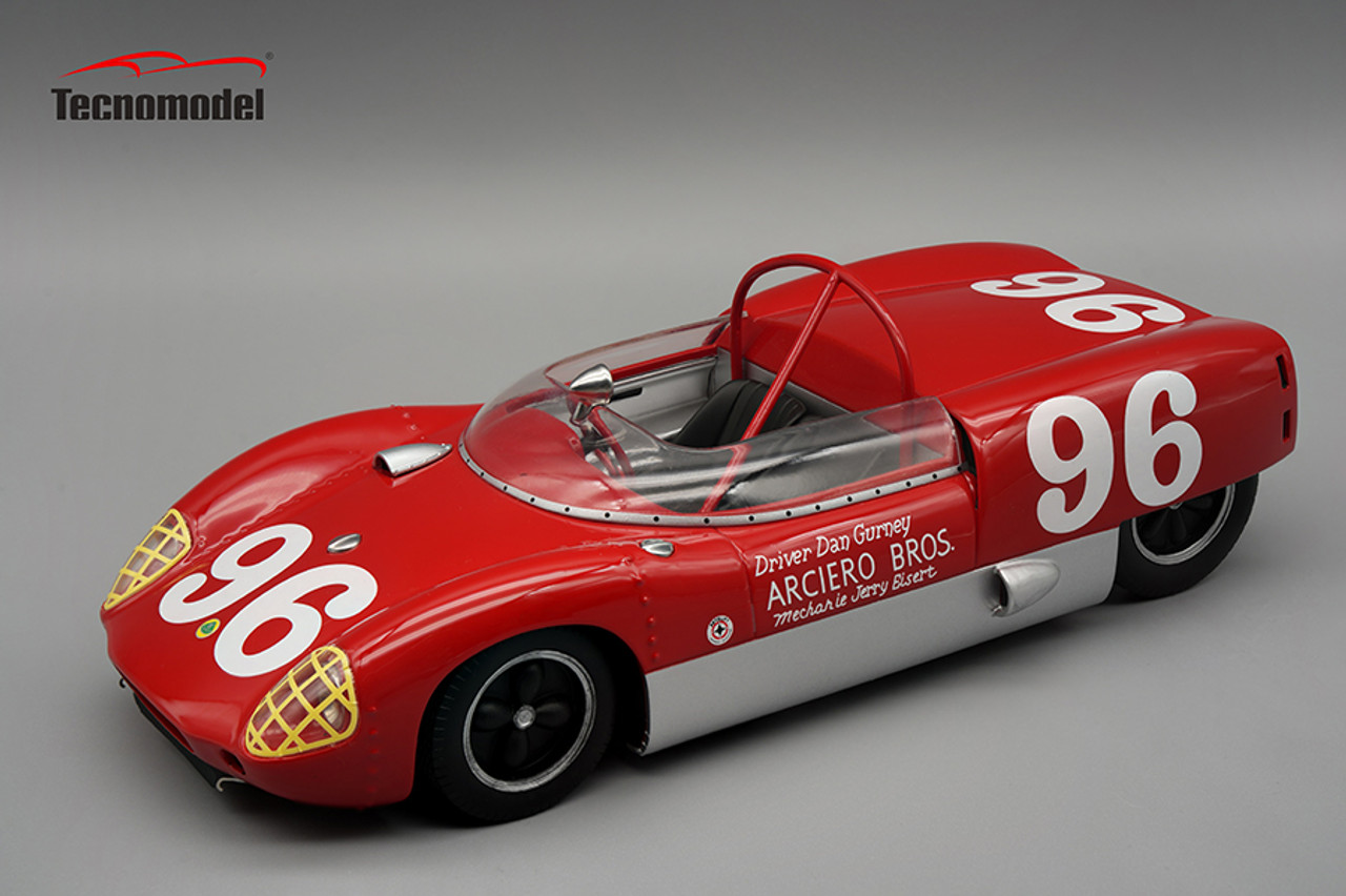 1/18 Tecnomodel Lotus 19 1962 Winner 3 Hours Daytona GP Driver Dan Gurney Resin Car Model