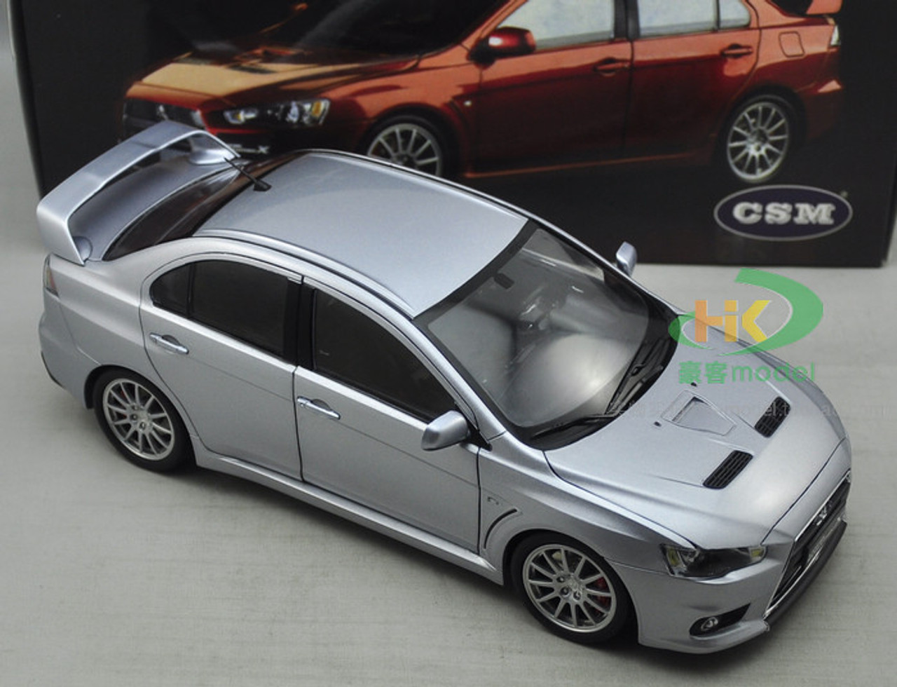 1/18 Dealer Edition Mitsubishi Lancer EVO Evolution X (Silver) Diecast Car Model