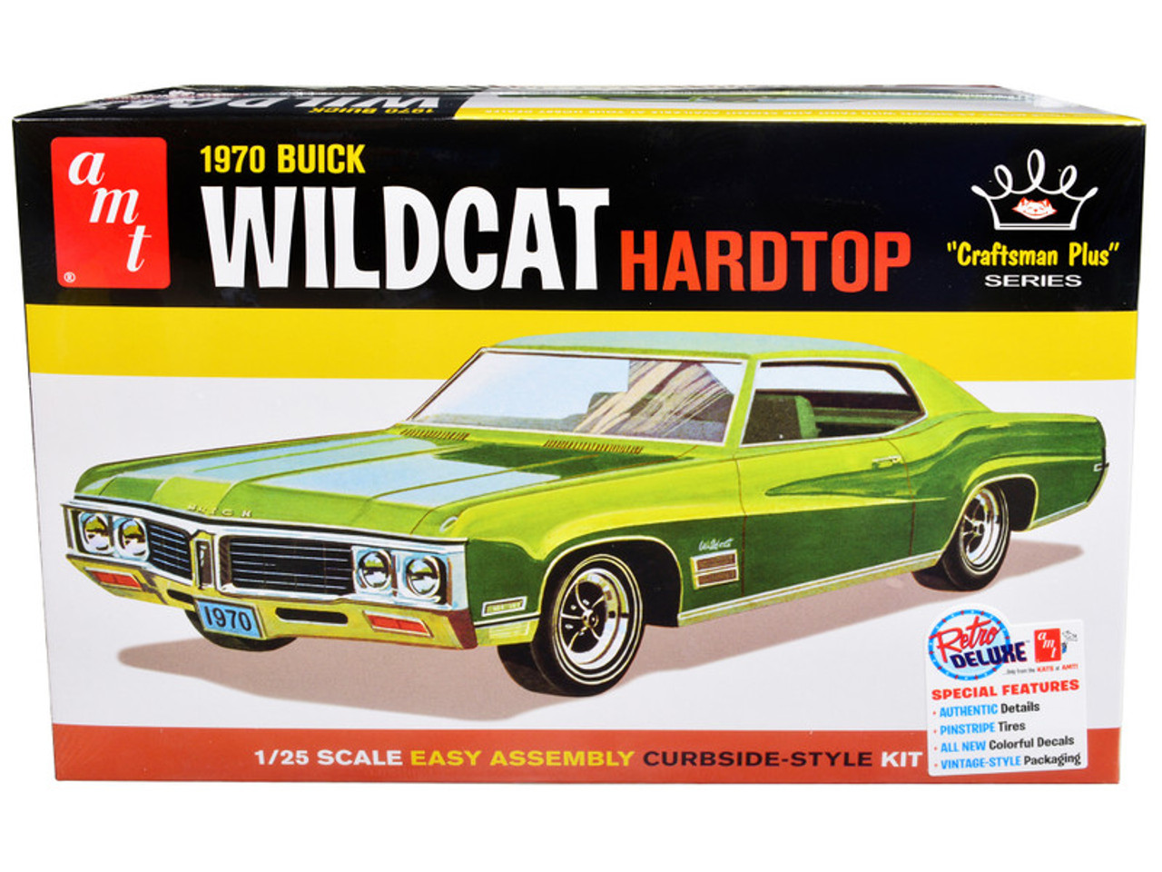 Skill 2 Model Kit 1970 Buick Wildcat Hardtop "Craftsman Plus" Series 1/25 Scale Model by AMT