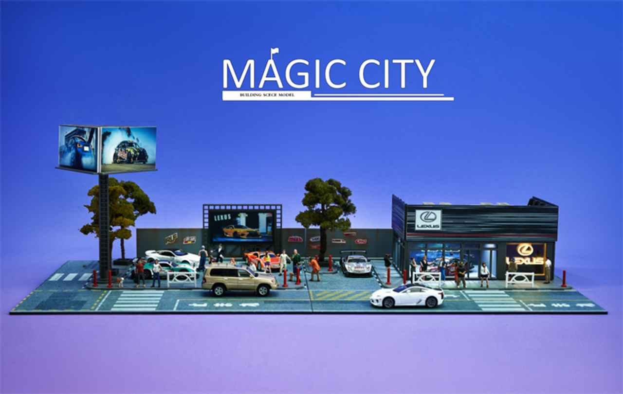 1/64 Magic City Lexus Dealership Diorama (car models & figures NOT included)