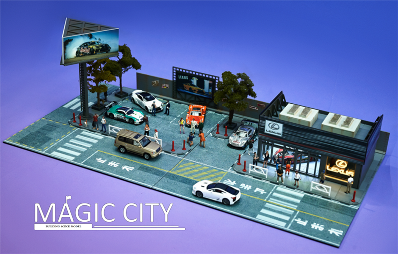 1/64 Magic City Lexus Dealership Diorama (car models & figures NOT included)