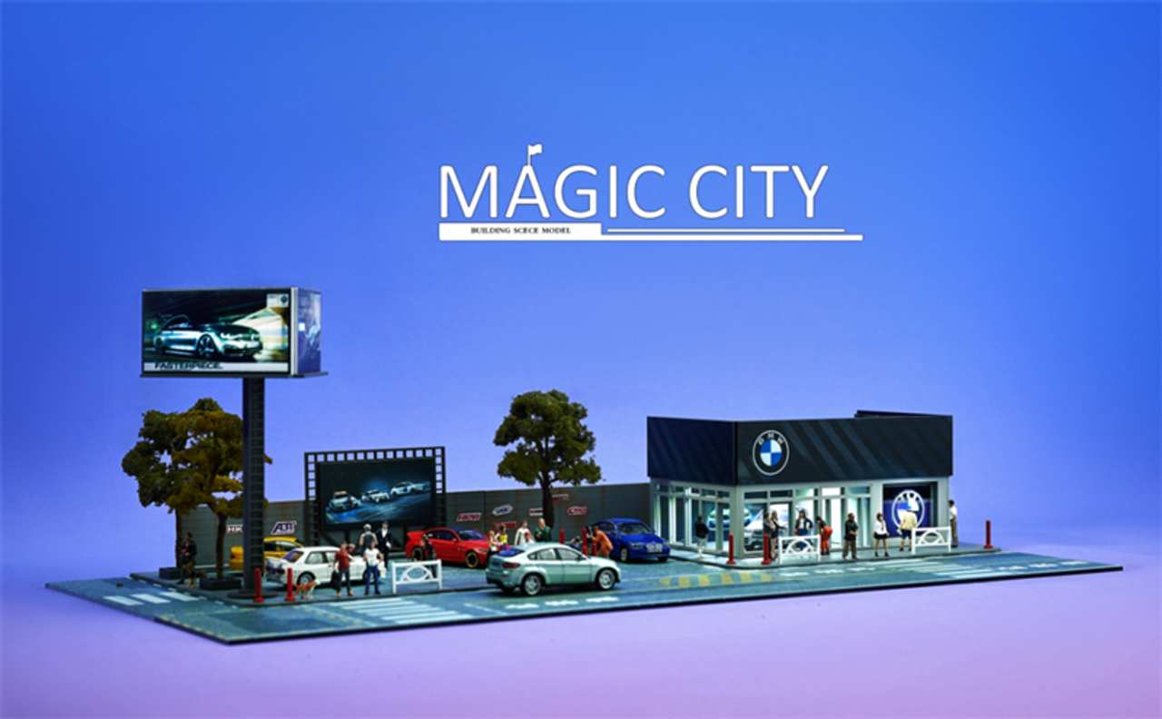 1/64 Magic City BMW Dealership Diorama (car models & figures NOT included)