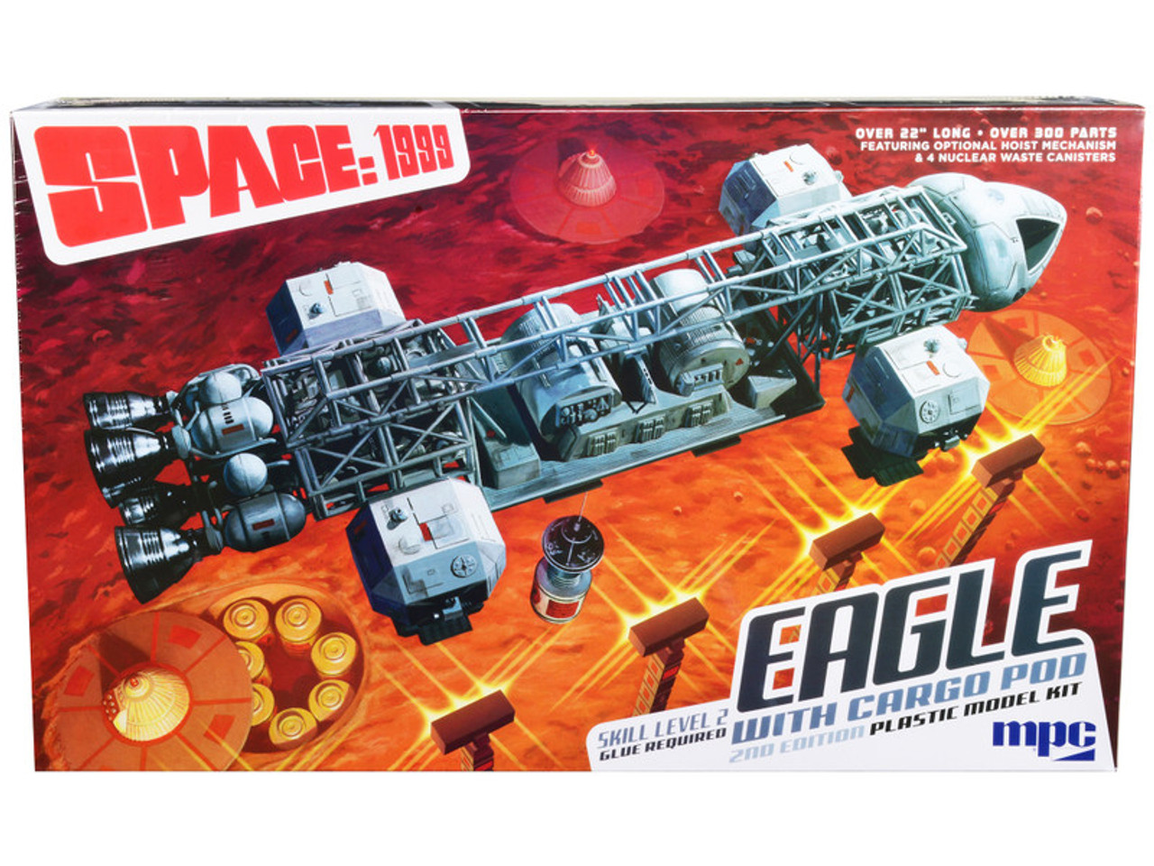 Skill 2 Model Kit Eagle Spacecraft with Cargo Pod "2nd Edition" "Space: 1999" (1975-1977) TV Series 1/48 Scale Model by MPC