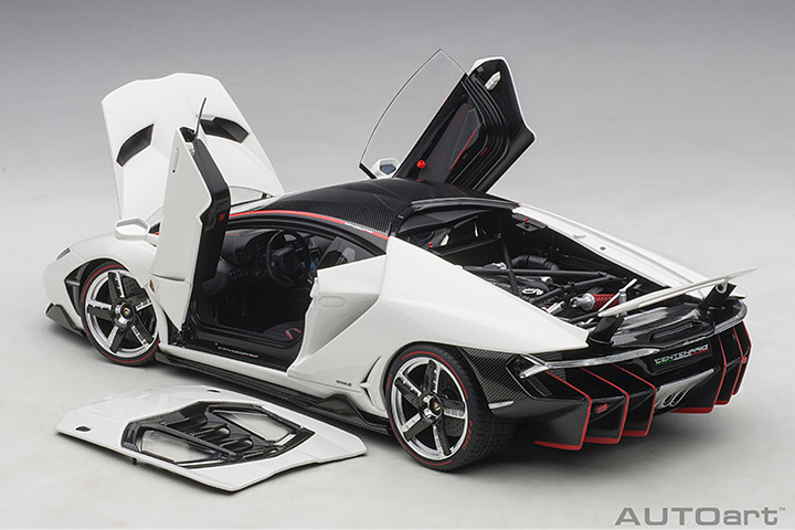 1/18 AUTOart Lamborghini Centenario (Bianco Isis Solid White) Car