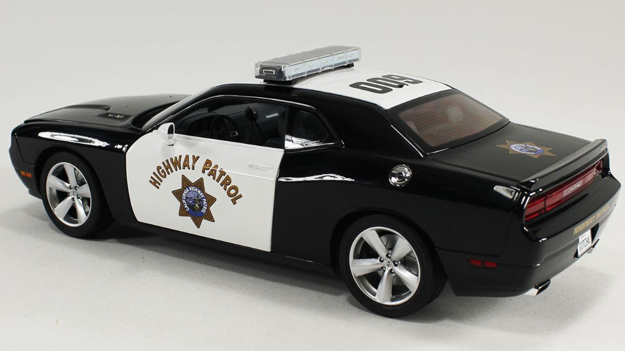 1/18 ACME 2009 Dodge Challenger SRT8 CHIPS Highway Patrol Diecast Car Model