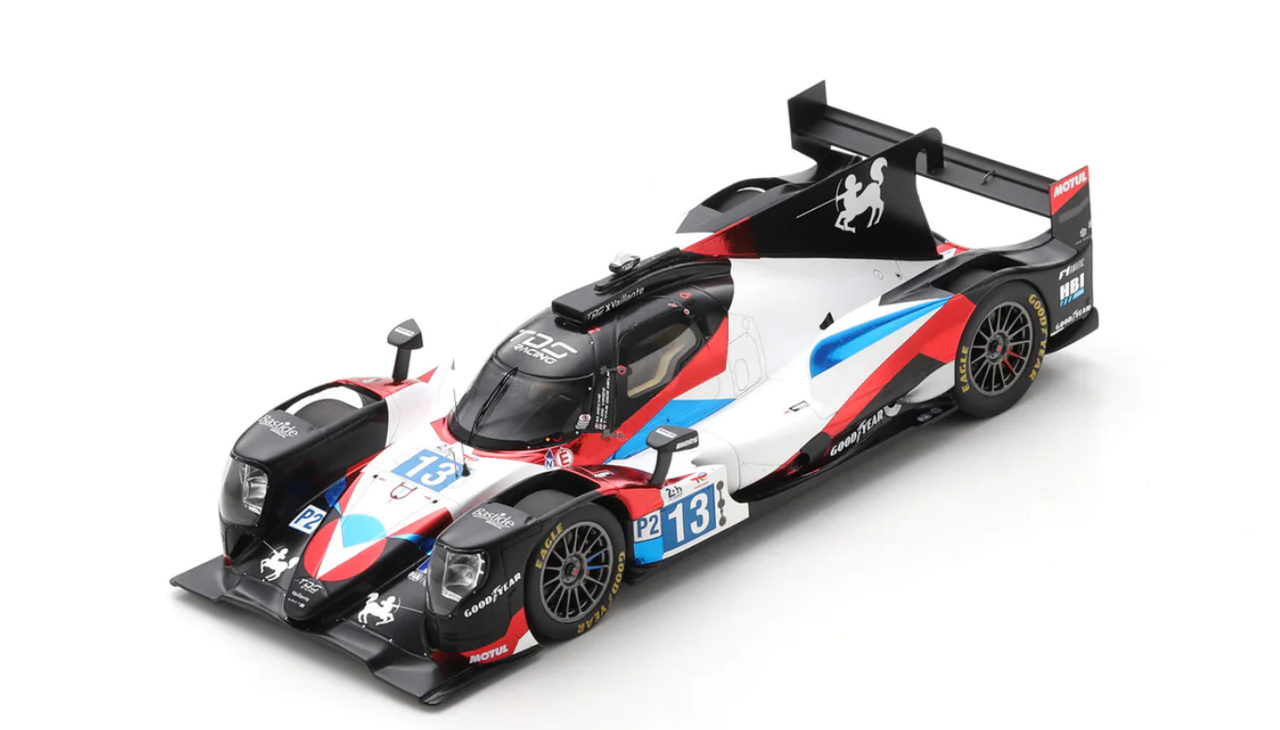 1/18 Spark 2022 Oreca 07 #13 8th 24h LeMans TDS Racing x Vaillante Nyck de Vries, Mathias Beche, Tijmen van der Helm Car Model