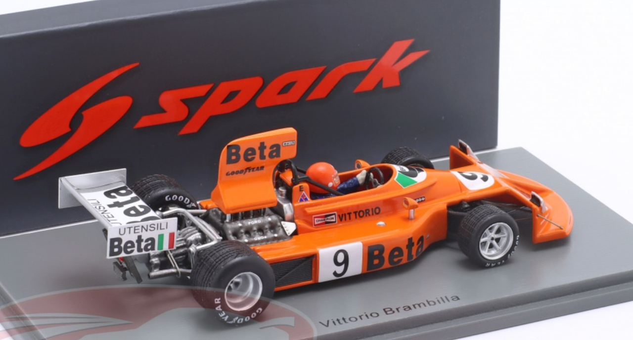 1/43 Spark 1975 Formula 1 Vittorio Brambilla March 751 #9 Winner Austria GP Car Model