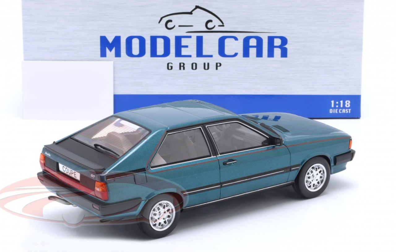 1/18 Modelcar Group 1980 Audi Coupe GT (Turquoise Blue Metallic) Car Model