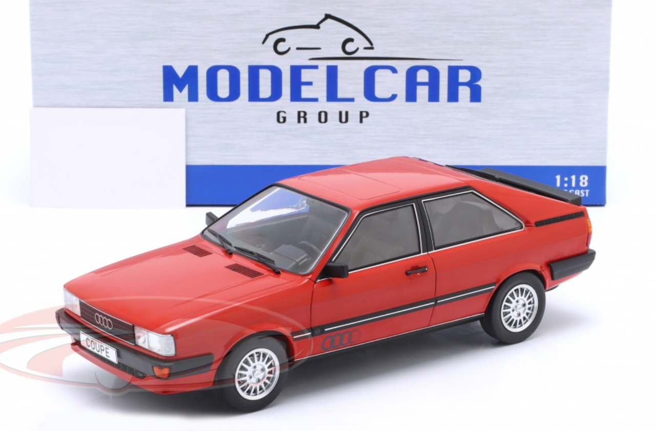 1/18 Modelcar Group 1980 Audi Coupe GT (Red) Car Model