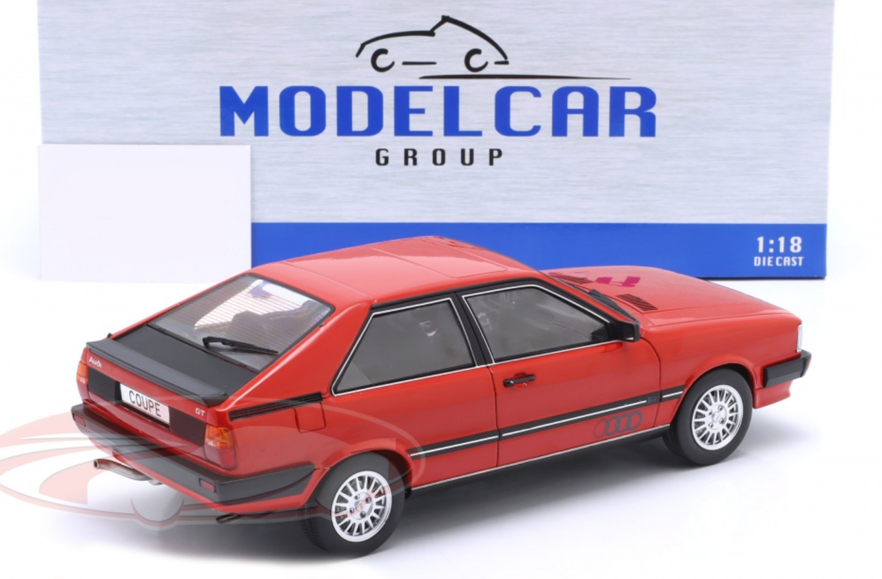 1/18 Modelcar Group 1980 Audi Coupe GT (Red) Car Model