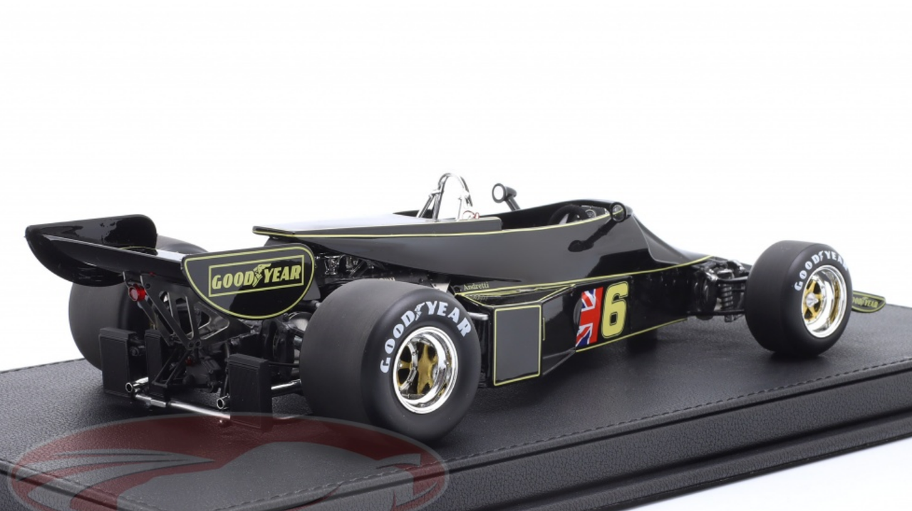 1/18 GP Replicas 1976 Formula 1 Mario Andretti Lotus 77 #6 Brazilian GP Car Model