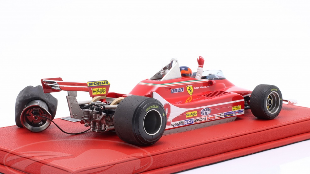 1/18 GP Replicas 1979 Formula 1 Gilles Villeneuve Ferrari 312T4 #12 Dutch GP Car Model
